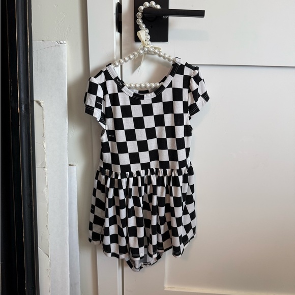 Little Sleepies Pink Star, Checkered and Ice-cream Party Ruffle-Sleeve Dress - Picture 9 of 16